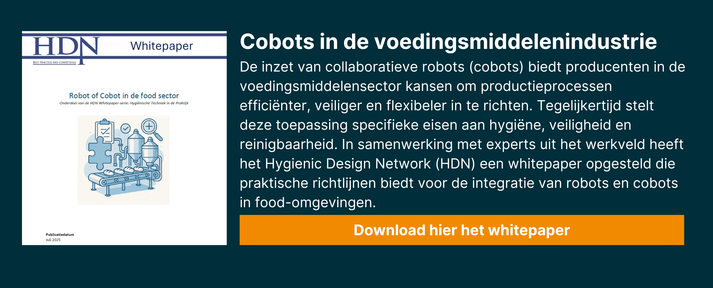 Whitepaper cobots in voedingsmiddelenindustrie